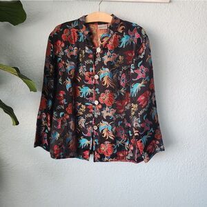 Chico's Multicolor Floral Blazer